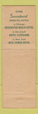 Matchbook Cover - Somerset Hotel Boston MA WEAR