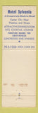 Matchbook Cover - Sylvania Hotel Philadelphia PA