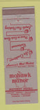 Matchbook Cover - Mohawk Manor Motor Hotels Buffalo Syracuse Rochester NY