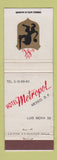 Matchbook Cover - Hotel Metropol Mexico DF Luis Moya