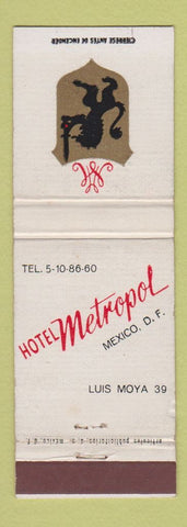 Matchbook Cover - Hotel Metropol Mexico DF Luis Moya