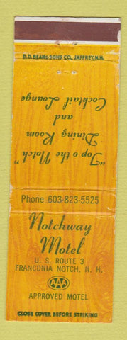 Matchbook Cover - Notchway Motel Franconia Notch NH DD Bean