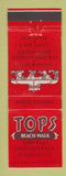 Matchbook Cover - Tops Beach Walk Coffee House Honolulu Hawaii