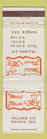 Matchbook Cover - Hotel Meson Oaxaca Mexico WEAR