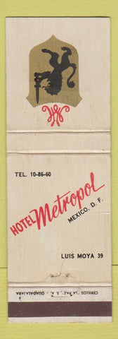 Matchbook Cover - Hotel Metropol Mexico DF Luis Moya