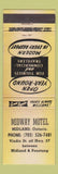 Matchbook Cover - Midway Motel Midland ON YELLOW WEAR