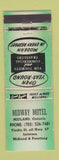 Matchbook Cover - Midway Motel Midland ON GREEN WEAR