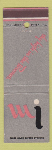 Matchbook Cover - Mo Nom O Nock Inn Mountainhome PA