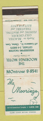 Matchbook Cover - Moorings Motel Clinton CT WEAR
