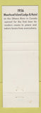 Matchbook Cover - 1956 Moorhead Island Lodge ON Chapeau?