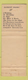 Matchbook Cover - St Regis Hotel Winnipeg MB