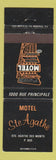 Matchbook Cover - Motel Ste Agathe Des Monts QC WEAR