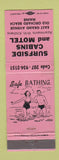 Matchbook Cover - Surfside Cabins and Motel Old Orchard Beach ME PINK WEAR