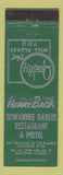Matchbook Cover - Suwannee Gables Restaurant Motel Old Town FL GREEN