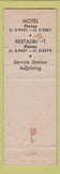 Matchbook Cover - Suwannee Gables Restaurant Motel Old Town FL GREEN