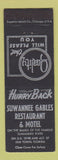 Matchbook Cover - Suwannee Gables Restaurant Motel Old Town FL BLACK
