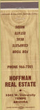 Matchbook Cover - Hoffman Real Estate Tempe AZ