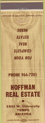 Matchbook Cover - Hoffman Real Estate Tempe AZ