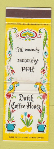 Matchbook Cover - Dutch Coffee House Hotel Syracuse NY