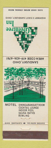Matchbook Cover - Greentree Inn Sandusky OH