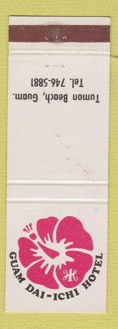 Matchbook Cover - Guam Dai Ichi Hotel Tumon Beach Guam