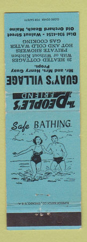 Matchbook Cover - Guay's Village Old Orchard Beach ME girlie