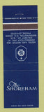 Matchbook Cover - Shoreham Hotel Washington DC BLUE
