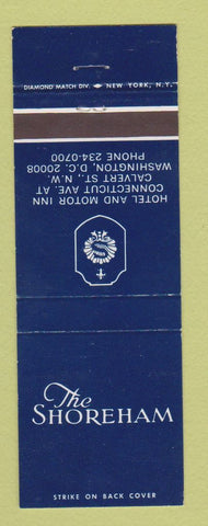 Matchbook Cover - Shoreham Hotel Washington DC BLUE