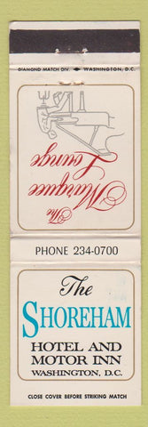 Matchbook Cover - Shoreham Hotel Washington DC WHITE