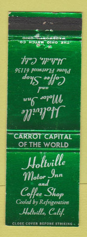 Matchbook Cover - Holtville Motor Inn CA GREEN