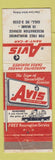 Matchbook Cover - Avis Car Rentals Miami FL WORN
