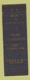 Matchbook Cover - Siegersville Hotel PA