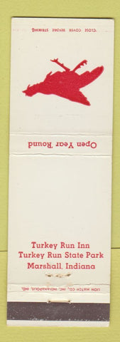 Matchbook Cover - Turkey Run Inn Marshall IN