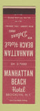 Matchbook Cover - Manhattan Beach Hotel Brooklyn NY