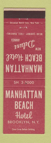 Matchbook Cover - Manhattan Beach Hotel Brooklyn NY