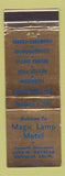 Matchbook Cover - Magic Lamp Motel Anaheim CA