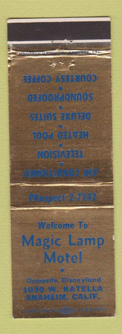 Matchbook Cover - Magic Lamp Motel Anaheim CA