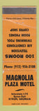 Matchbook Cover - Magnolia Plaza Motel Byron GA WEAR
