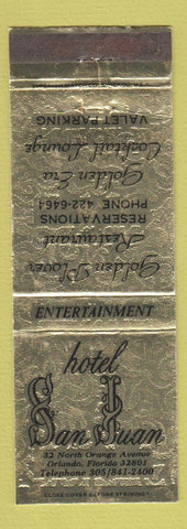 Matchbook Cover - Hotel San Juan Orlando FL