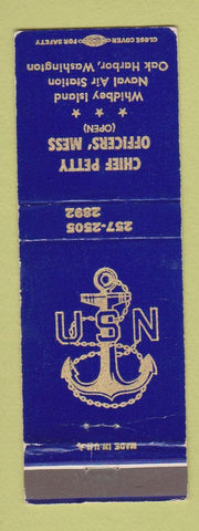 Matchbook Cover - Chief Petty Officers' Mess Oak Harbor WA WEAR