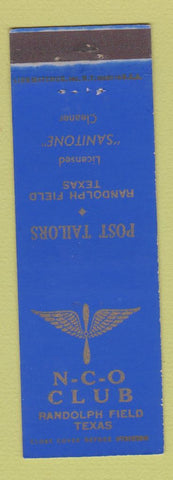 Matchbook Cover - NCO Club Randolph Field TX