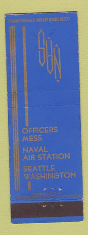 Matchbook Cover - Officers Mess Naval Air Station Seattle WA