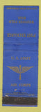 Matchbook Cover - Post Exchange Westover Field MA US Army Air Corps WEAR
