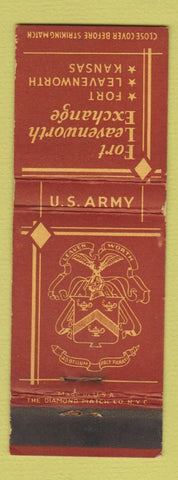 Matchbook Cover - Fort Leavenworth Exchange KS WEAR