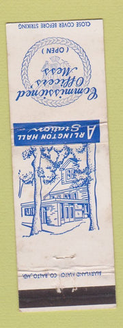Matchbook Cover - Officers' Mess Arlington Hall Station Military WEAR