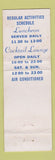 Matchbook Cover - Officers' Mess Arlington Hall Station Military WEAR