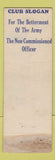 Matchbook Cover - US Army NCO Club Westover Field MA WORN