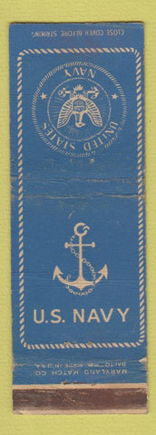 Matchbook Cover - US Navy WEAR