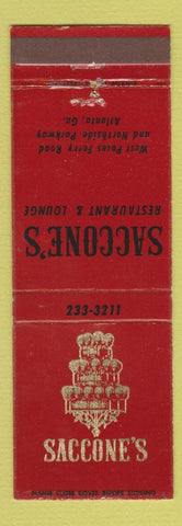 Matchbook Cover - Saccone's Restaurant Lounge Atlanta GA