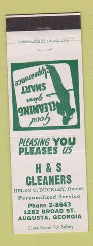 Matchbook Cover - H&S Cleaners Augusta GA
